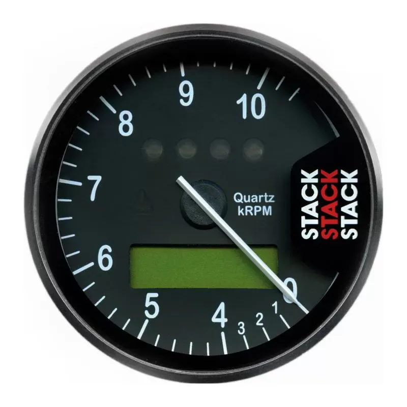 AutoMeter DISPLAY TACHOMETER; BLACK; 0-4-10.5K RPM - ST700SR-J