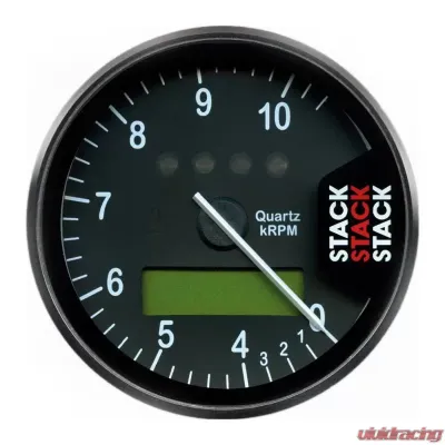 AutoMeter DISPLAY TACHOMETER; BLACK; 0-4-10.5K RPM - ST700SR-J