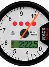 AutoMeter'splay Tacho; White; 0-4-10.5k RPM                                     - ST700SR-K - Image 3