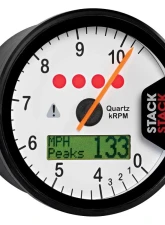 AutoMeter'splay Tacho; White; 0-4-10.5k RPM                                     - ST700SR-K - Image 2