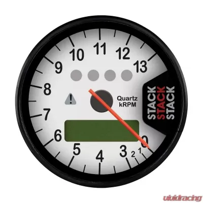AutoMeter DISPLAY TACHOMETER; WHITE; 0-3-13K RPM - ST700SR-O
