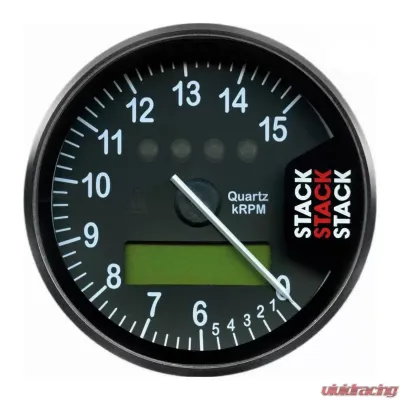 AutoMeter DISPLAY TACHOMETER; BLACK; 0-6-15K RPM - ST700SR-S