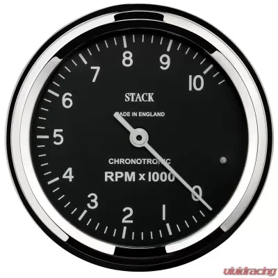 AutoMeter Tacho Chronotronic 80mm Blk 10k RPM - ST901096