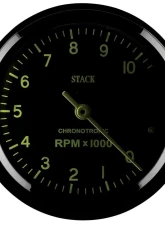 AutoMeter Tacho Chronotronic 80mm Blk 10k RPM                                     - ST901096 - Image 5