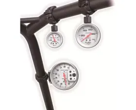 AutoMeter GAUGE MOUNT; ROLL POD FOR 1.5in. ROLL CAGE; FITS 2 1/16in. GAUGE; BLACK