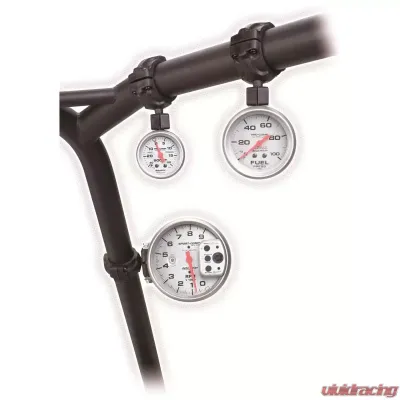 AutoMeter GAUGE MOUNT; ROLL POD FOR 1.5in. ROLL CAGE; FITS 2 1/16in. GAUGE; BLACK - 48000