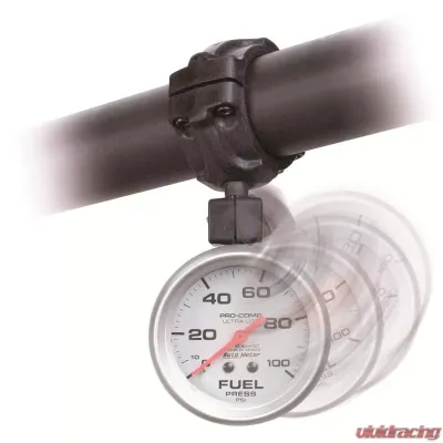 AutoMeter GAUGE MOUNT; ROLL POD FOR 1.5in. ROLL CAGE; FITS 2 5/8in. GAUGE; BLACK - 48001