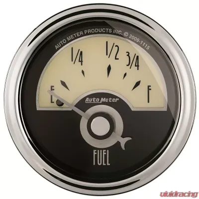 AutoMeter GAUGE; FUEL LEVEL; 2 1/16in.; 73OE TO 10OF; ELEC; CRUISER AD - 1105