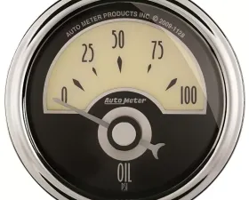AutoMeter GAUGE; OIL PRESS; 2 1/16in.; 100PSI; ELEC; CRUISER AD