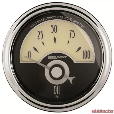 AutoMeter GAUGE; OIL PRESS; 2 1/16in.; 100PSI; ELEC; CRUISER AD - 1126