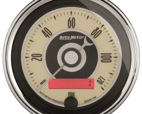 AutoMeter GAUGE; SPEEDOMETER; 3 3/8in.; 120MPH; ELEC. PROGRAMMABLE; CRUISER AD