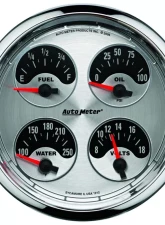 AutoMeter GAUGE; QUAD; 5in.; 0OE TO 90OF; ELEC; AMERICAN MUSCLE                                     - 1225 - Image 3