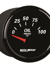 AutoMeter GAUGE; OIL PRESS; 2 1/16in.; 100PSI; ELEC; DESIGNER BLACK II                                     - 1228 - Image 4