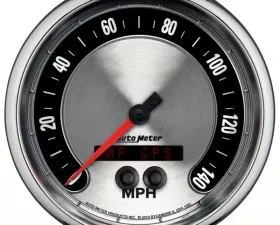 AutoMeter GAUGE; SPEEDOMETER; 5in.; 140MPH; GPS; AMERICAN MUSCLE