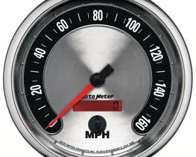 AutoMeter GAUGE; SPEEDOMETER; 5in.; 160MPH; ELEC. PROGRAMMABLE; AMERICAN MUSCLE