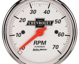 AutoMeter GAUGE; TACHOMETER; 3 1/8in.; 7K RPM; IN-DASH; CHEVROLET HERITAGE BOWTIE