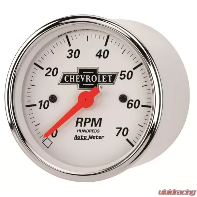 AutoMeter GAUGE; TACHOMETER; 3 1/8in.; 7K RPM; IN-DASH; CHEVROLET HERITAGE BOWTIE - 1398-00408