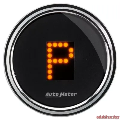 AutoMeter GAUGE; GEAR POS; 2 1/16in.; INCL INDICATORS; BLACK DIAL; DOME LENS; CHROME BEZEL - 1460