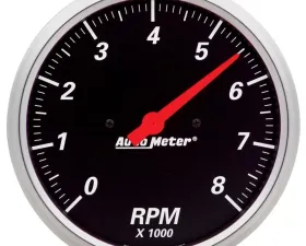 AutoMeter GAUGE; TACHOMETER; 5in.; 8K RPM; IN-DASH; DESIGNER BLACK