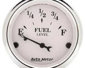 AutoMeter GAUGE; FUEL LEVEL; 2 1/16in.; 0OE TO 90OF; ELEC; OLD TYME WHITE