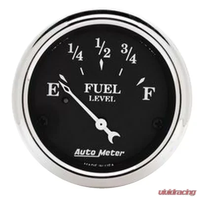 AutoMeter GAUGE; FUEL LEVEL; 2 1/16in.; 240OE TO 33OF; ELEC; OLD TYME BLACK - 1717