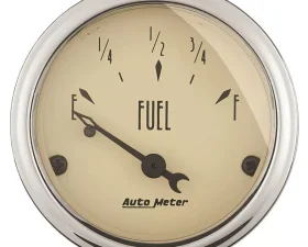 AutoMeter GAUGE; FUEL LEVEL; 2 1/16in.; 0OE TO 90OF; ELEC; ANTIQUE BEIGE