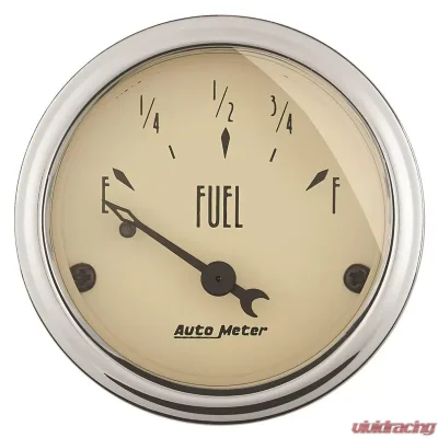 AutoMeter GAUGE; FUEL LEVEL; 2 1/16in.; 0OE TO 90OF; ELEC; ANTIQUE BEIGE - 1815