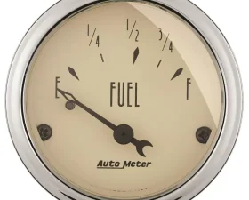 AutoMeter GAUGE; FUEL LEVEL; 2 1/16in.; 73OE TO 10OF; ELEC; ANTIQUE BEIGE