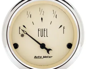 AutoMeter GAUGE; FUEL LEVEL; 2 1/16in.; 0OE TO 30OF; ELEC; ANTIQUE BEIGE