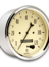 AutoMeter GAUGE; SPEEDOMETER; 5in.; 120MPH; ELEC. PROG. W/LCD ODO; ANTIQUE BEIGE                                     - 1889 - Image 2