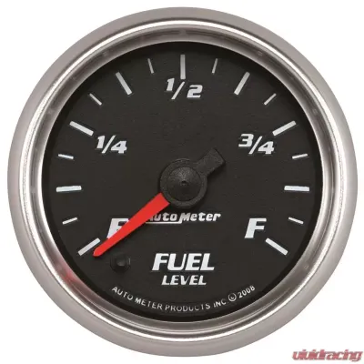 AutoMeter GAUGE; FUEL LEVEL; 2 1/16in.; 0-280O PROGRAMMABLE; BLACK; PRO-CYCLE - 19609