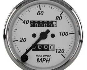AutoMeter GAUGE; SPEEDOMETER; 3 1/8in.; 120MPH; MECHANICAL; AMERICAN PLATINUM