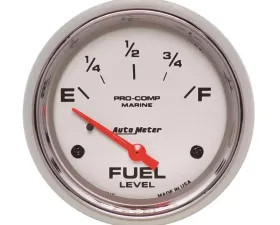 AutoMeter GAUGE; FUEL LEVEL; 2 5/8in.; 240OE TO 33OF; ELEC; MARINE CHROME