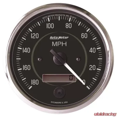 AutoMeter GAUGE; SPEEDOMETER; 4in.; 180MPH; ELEC. PROGRAM. (REVERSE ROTATION); COBRA - 201013