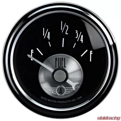 AutoMeter GAUGE; FUEL LEVEL; 2 1/16in.; 0OE TO 90OF; ELEC; PRESTIGE BLK. DIAMOND - 2014