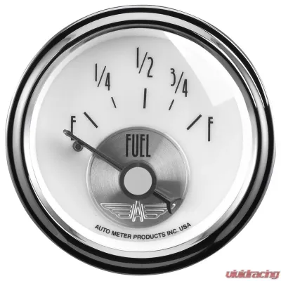 AutoMeter GAUGE; FUEL LEVEL; 2 1/16in.; 0OE TO 90OF; ELEC; PRESTIGE PEARL - 2015