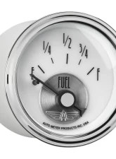 AutoMeter GAUGE; FUEL LEVEL; 2 1/16in.; 0OE TO 90OF; ELEC; PRESTIGE PEARL                                     - 2015 - Image 4