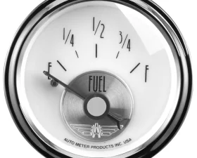 AutoMeter GAUGE; FUEL LEVEL; 2 1/16in.; 240OE-33OF; ELEC; PRESTIGE PEARL