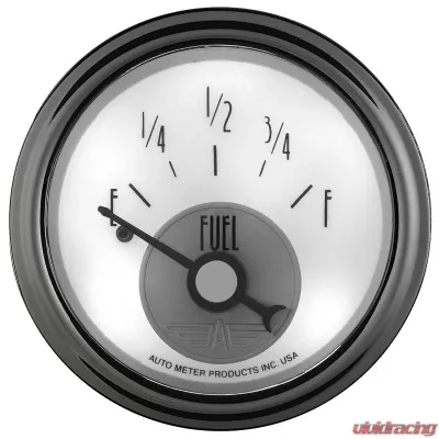 AutoMeter GAUGE; FUEL LEVEL; 2 1/16in.; 240OE-33OF; ELEC; PRESTIGE PEARL - 2018