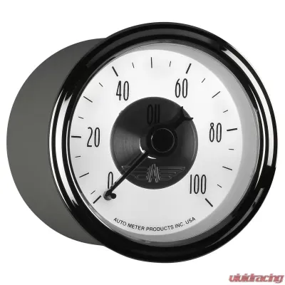 AutoMeter GAUGE; OIL PRESS; 2 1/16in.; 100PSI; MECH; PRESTIGE PEARL - 2023