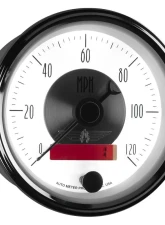 AutoMeter GAUGE; SPEEDO; 3 3/8in.; 120MPH; ELEC. PROGRAM W/LCD ODO; PRESTIGE PEARL                                     - 2084 - Image 6
