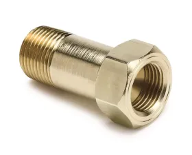 AutoMeter FITTING; ADAPTER; 3/8in. NPT MALE; EXTENSION; BRASS; FOR MECH. TEMP. GAUGE