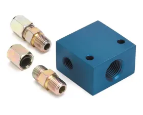 AutoMeter FITTING; ADAPTER; TRANSMISSION LINE; 3/8in. OD TUBING; 1/2in. NPTF