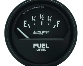 AutoMeter GAUGE; FUEL LEVEL; 2 5/8in.; 73OE TO 10OF; ELEC; BLACK; AUTOGAGE