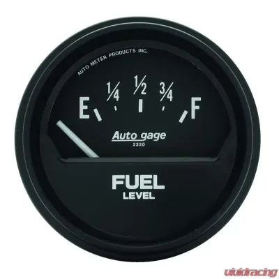 AutoMeter GAUGE; FUEL LEVEL; 2 5/8in.; 73OE TO 10OF; ELEC; BLACK; AUTOGAGE - 2315