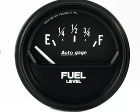 AutoMeter GAUGE; FUEL LEVEL; 2 5/8in.; 0OE TO 90OF; ELEC; BLACK; AUTOGAGE