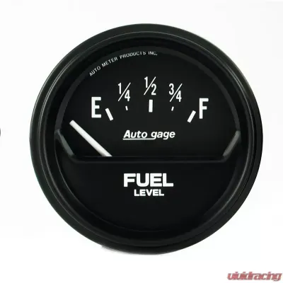 AutoMeter GAUGE; FUEL LEVEL; 2 5/8in.; 0OE TO 90OF; ELEC; BLACK; AUTOGAGE - 2316