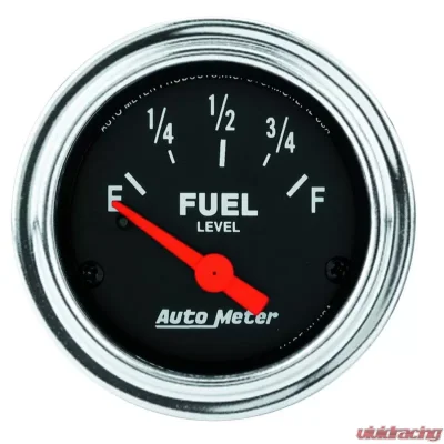 AutoMeter GAUGE; FUEL LEVEL; 2 1/16in.; 0OE TO 90OF; ELEC; TRADITIONAL CHROME - 2514