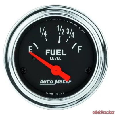 AutoMeter GAUGE; FUEL LEVEL; 2 1/16in.; 16OE TO 158OF; ELEC; TRADITIONAL CHROME - 2518