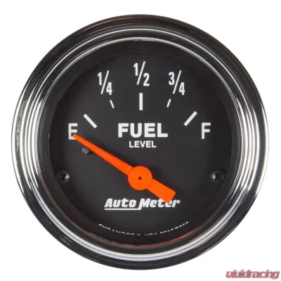 AutoMeter GAUGE; FUEL LEVEL; 2 1/16in.; 73OE TO 10OF(AFTERMARKET LINEAR); ELEC; TRAD CHROM - 2519